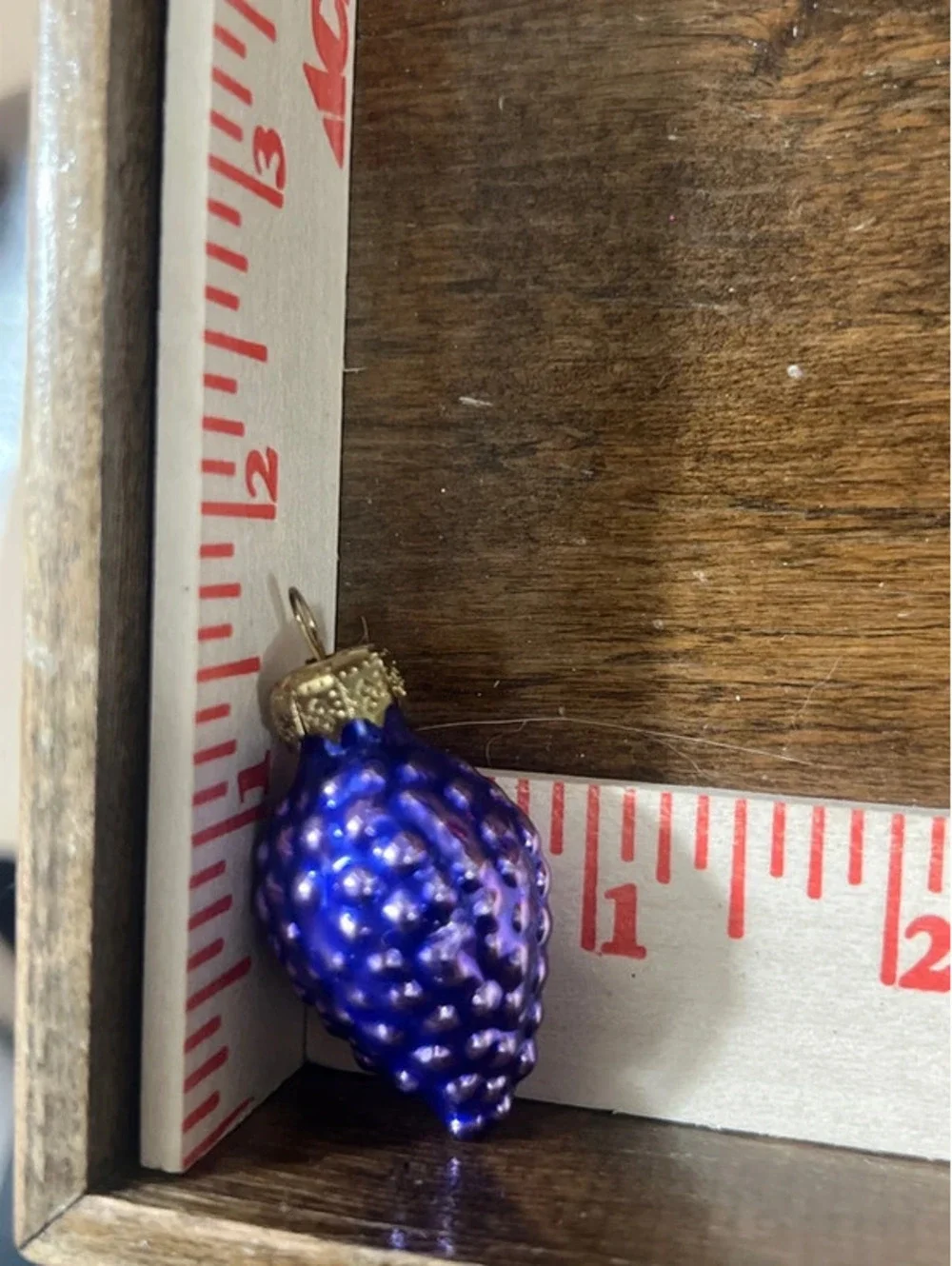 15 Glass Grape Bunch Small Christmas Ornaments